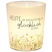 Geschenk für Dich - Windlicht "Wiese" - Heute ist ein guter Tag