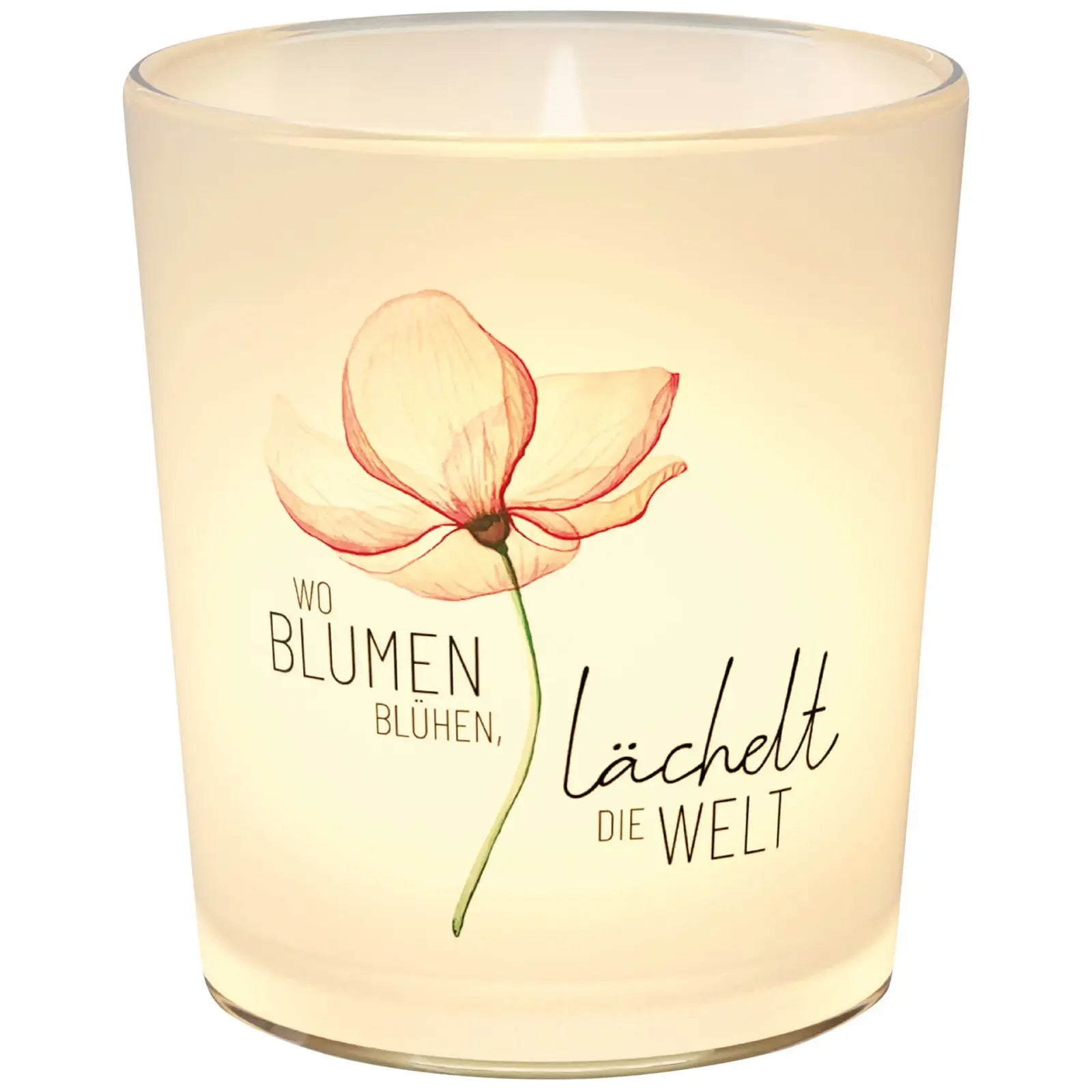 Geschenk für Dich - Windlicht "Blüte" - Wo Blumen blühen
