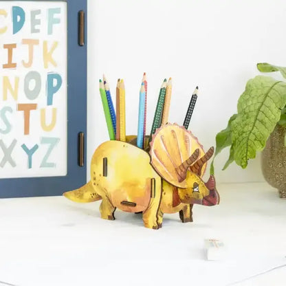 WERKHAUS Stiftebox Dino Triceratops