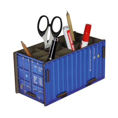 WERKHAUS Stiftebox Container Blau