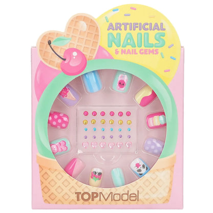 TOPModel Kunstnägel und Dekosteine Set CANDY GLAM