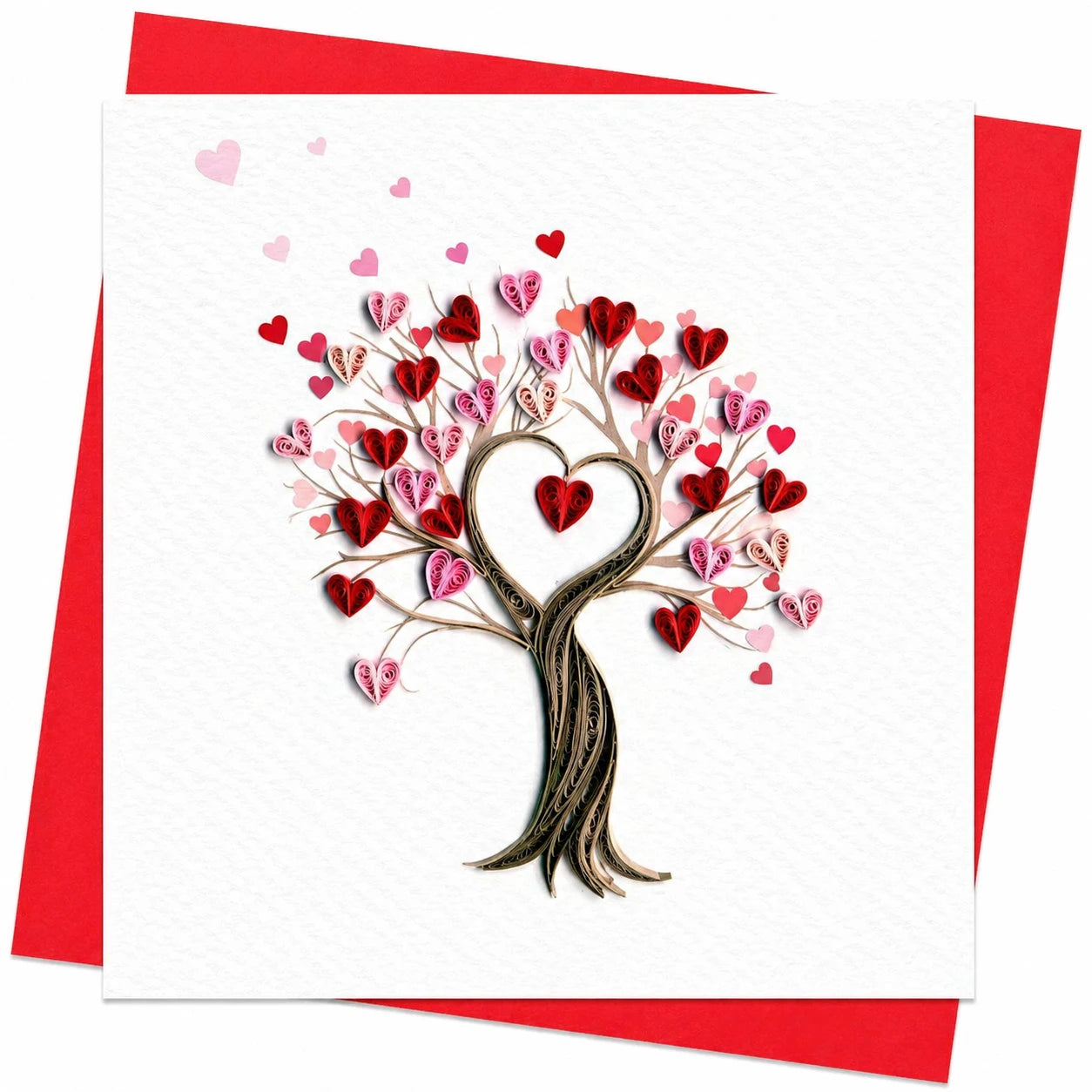 Handgefertigte Grußkarte „Baum der Liebe" von Papierfiligran