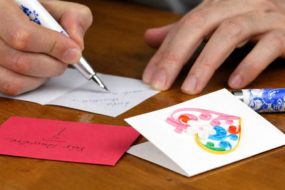 Handgefertigte Mini-Grußkarte von Papierfiligran