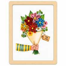 Handgefertigter Magnet „Blumenstrauß" von Papierfiligran