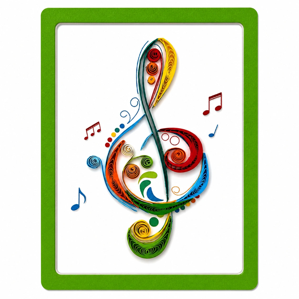 Handgefertigter Magnet „Violinschlüssel" von Papierfiligran
