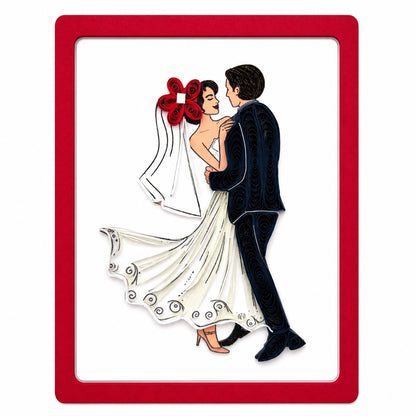 Handgefertigter Magnet „Hochzeit" von Papierfiligran