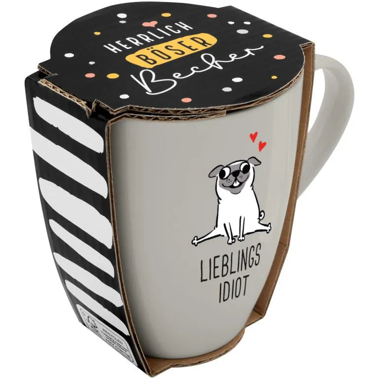 Sheepworld böser Becher LIEBLINGSIDIOT