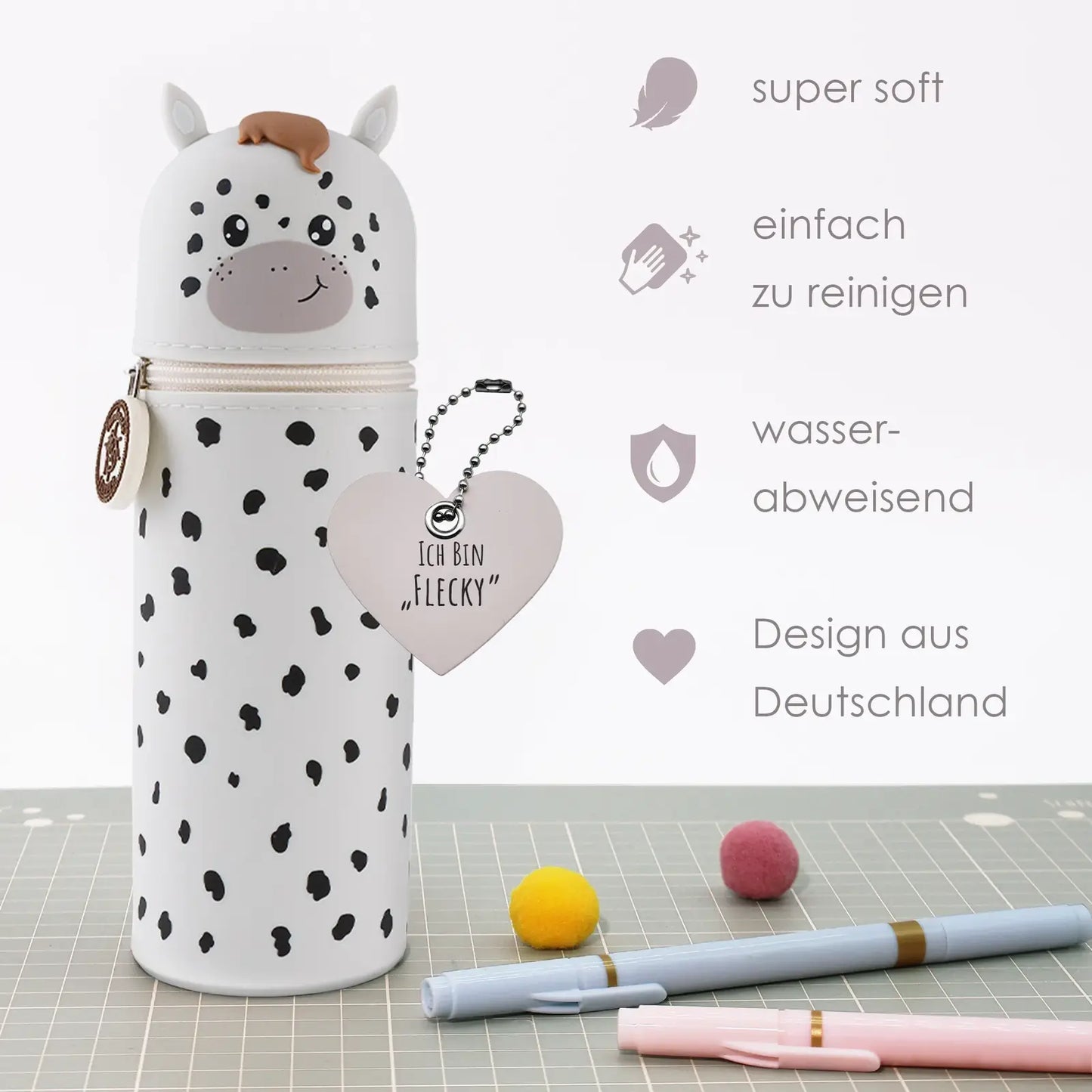 Federmäppchen aus Silikon „Schimmel Flecky“