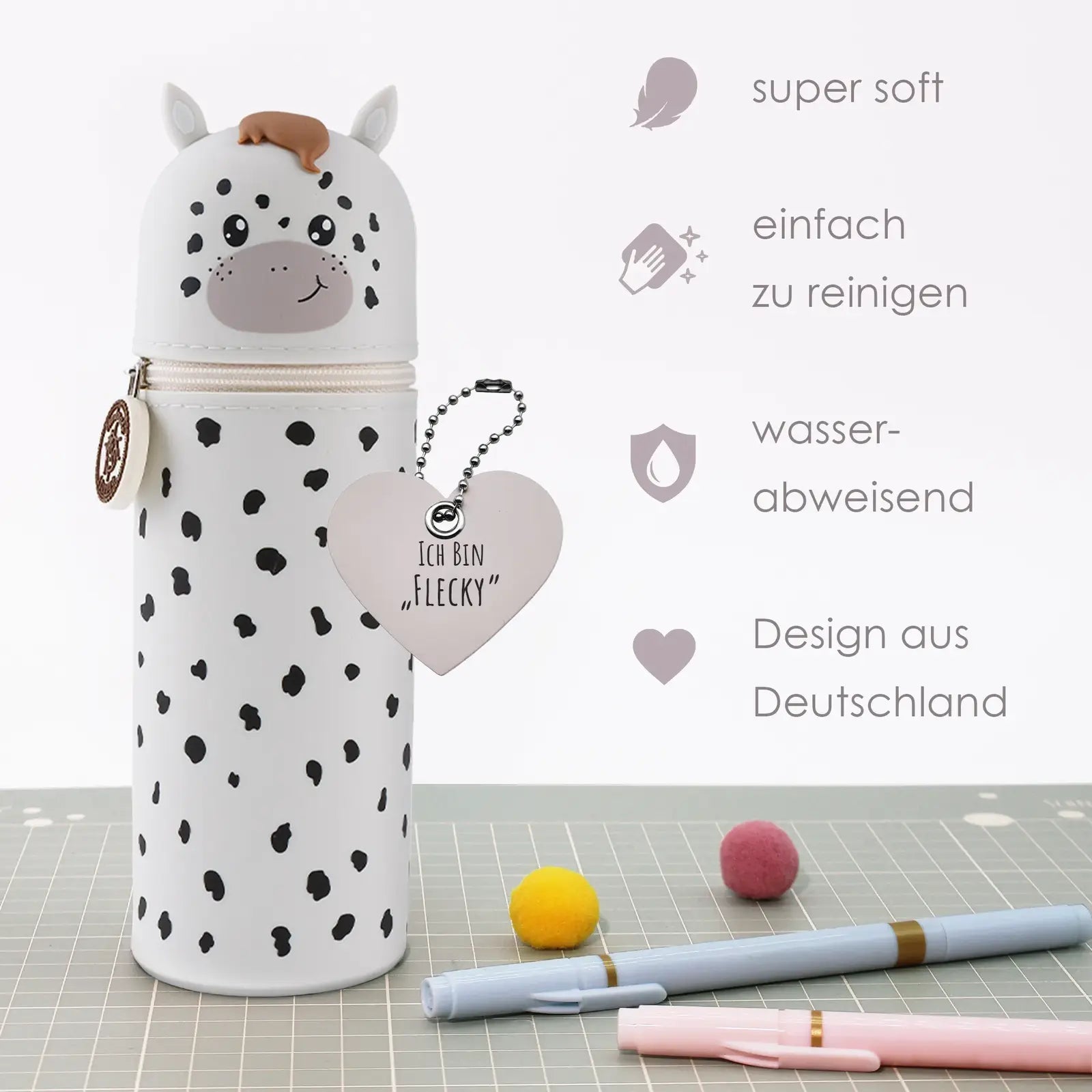 Federmäppchen aus Silikon „Schimmel Flecky“