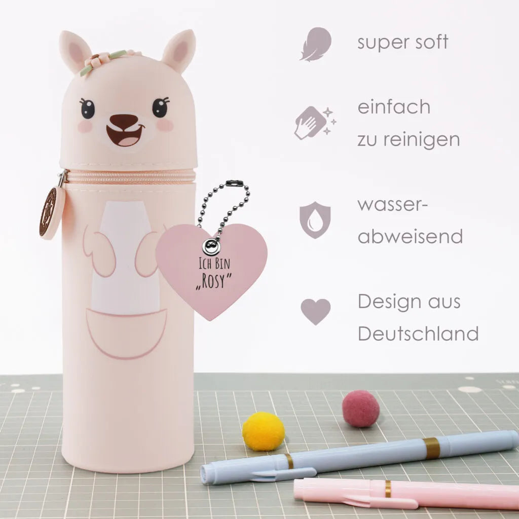 Federmäppchen aus Silikon „Känguru Rosy“