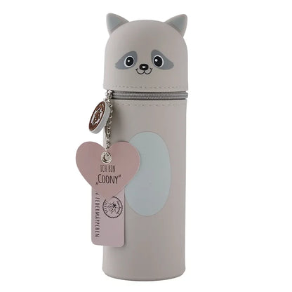 Federmäppchen aus Silikon „Waschbär Coony“