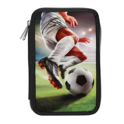 2-Fach Federtasche Fußball - Action World