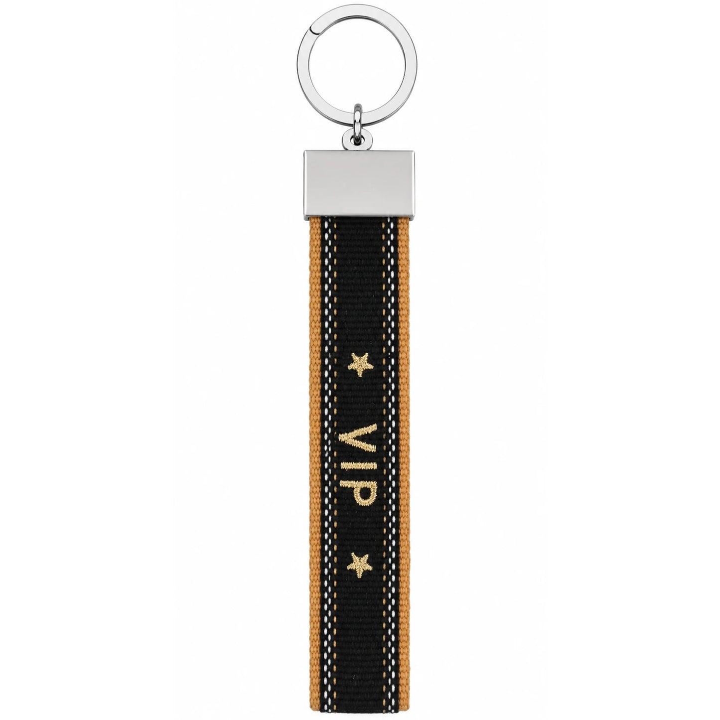 Canvas-Schlüsselanhänger „VIP" mit Sternmotiven