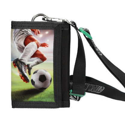 Portemonnaie Fußball mit Lanyard