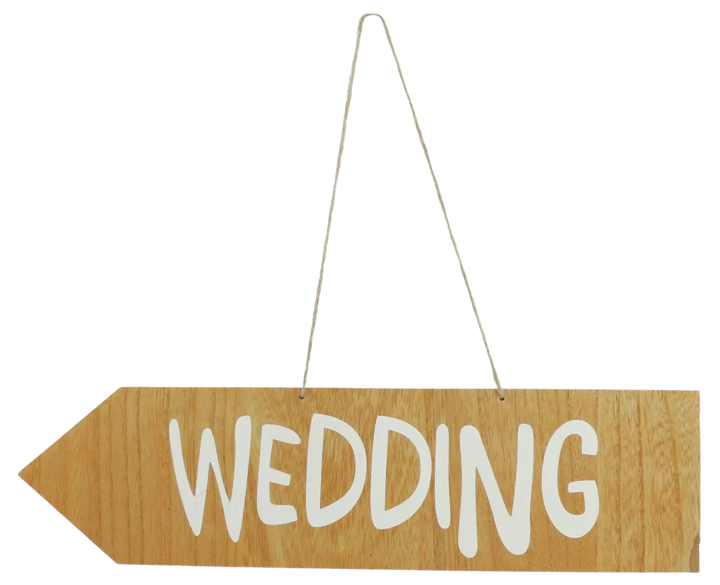 Holz-Schild "Wedding", beidseitig bedruckt