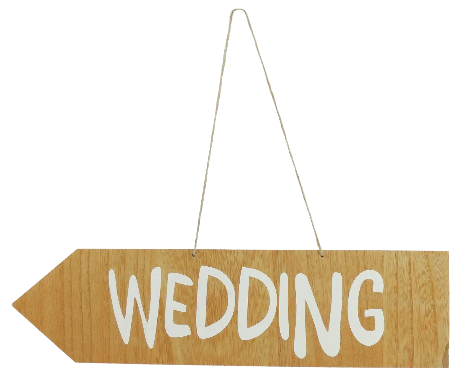 Holz-Schild "Wedding", beidseitig bedruckt