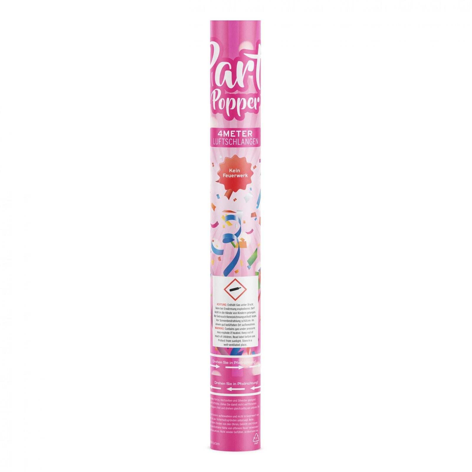 Party Popper "4 Meter Luftschlangen"