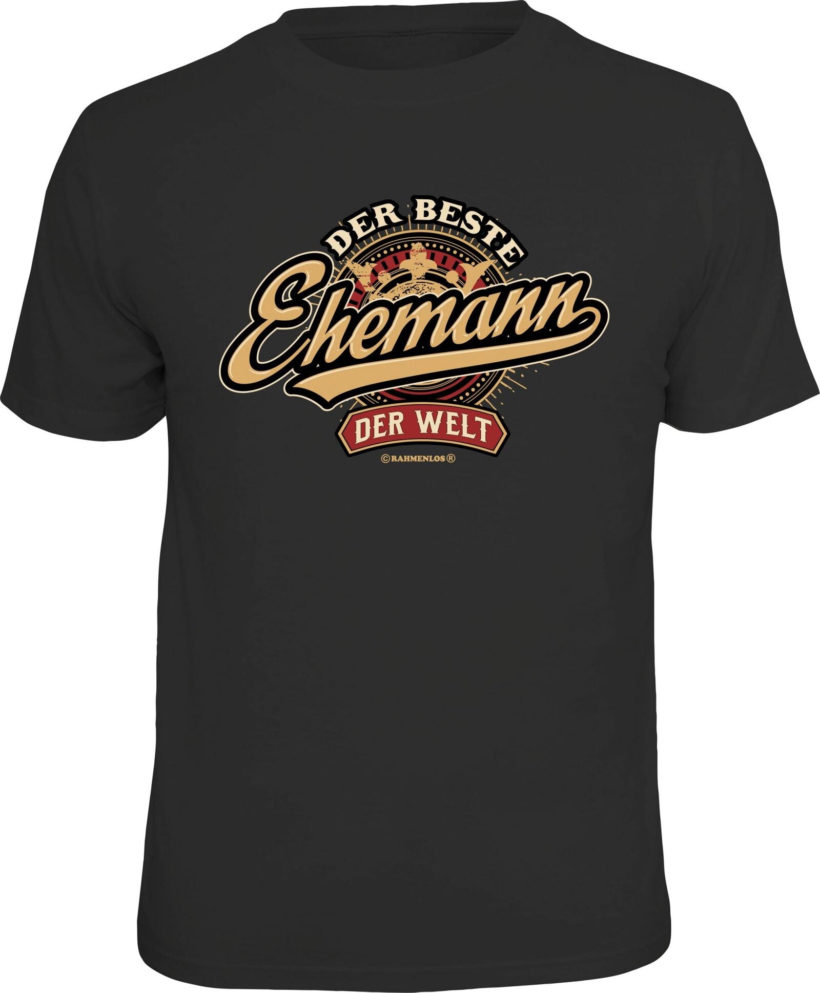 RAHMENLOS® Motiv T-Shirt "Der beste Ehemann der Welt"