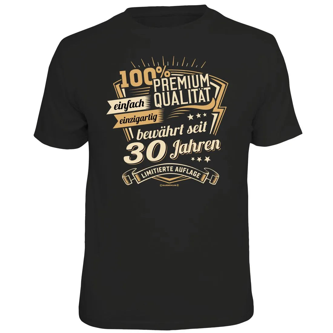 RAHMENLOS® Motiv T-Shirt "Seit 30 Jahren"