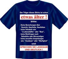 RAHMENLOS® Motiv T-Shirt "schon etwas älter"
