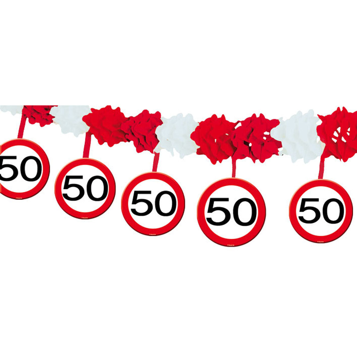 Papier Girlande zum 50. Geburtstag