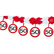 Papier Girlande zum 50. Geburtstag