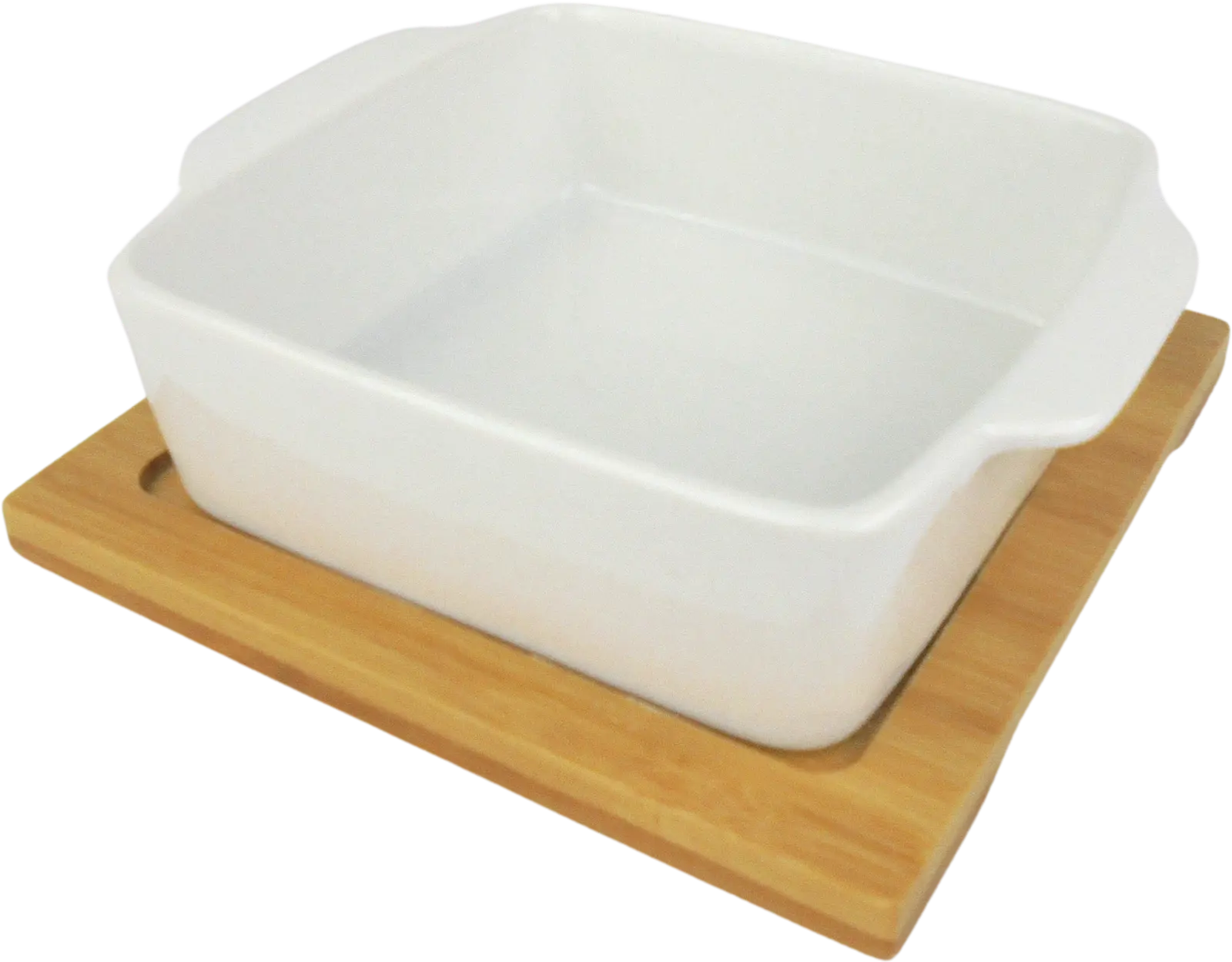 Dipschale mit Bambustablett