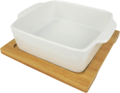 Dipschale mit Bambustablett