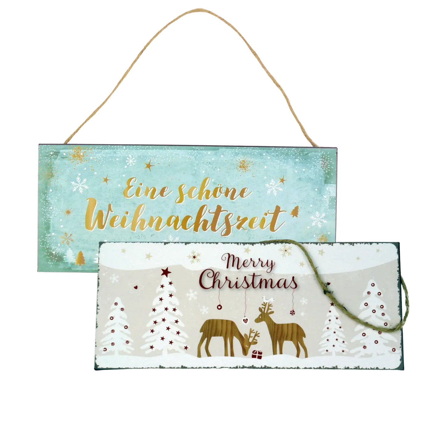Blech-Schild – Eine schöne Weihnachtszeit / Merry Christmas