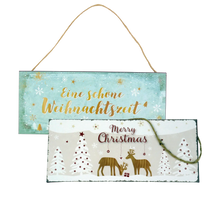 Blech-Schild – Eine schöne Weihnachtszeit / Merry Christmas