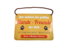 Kulthänger - Blechschild "Hunde Freunde"