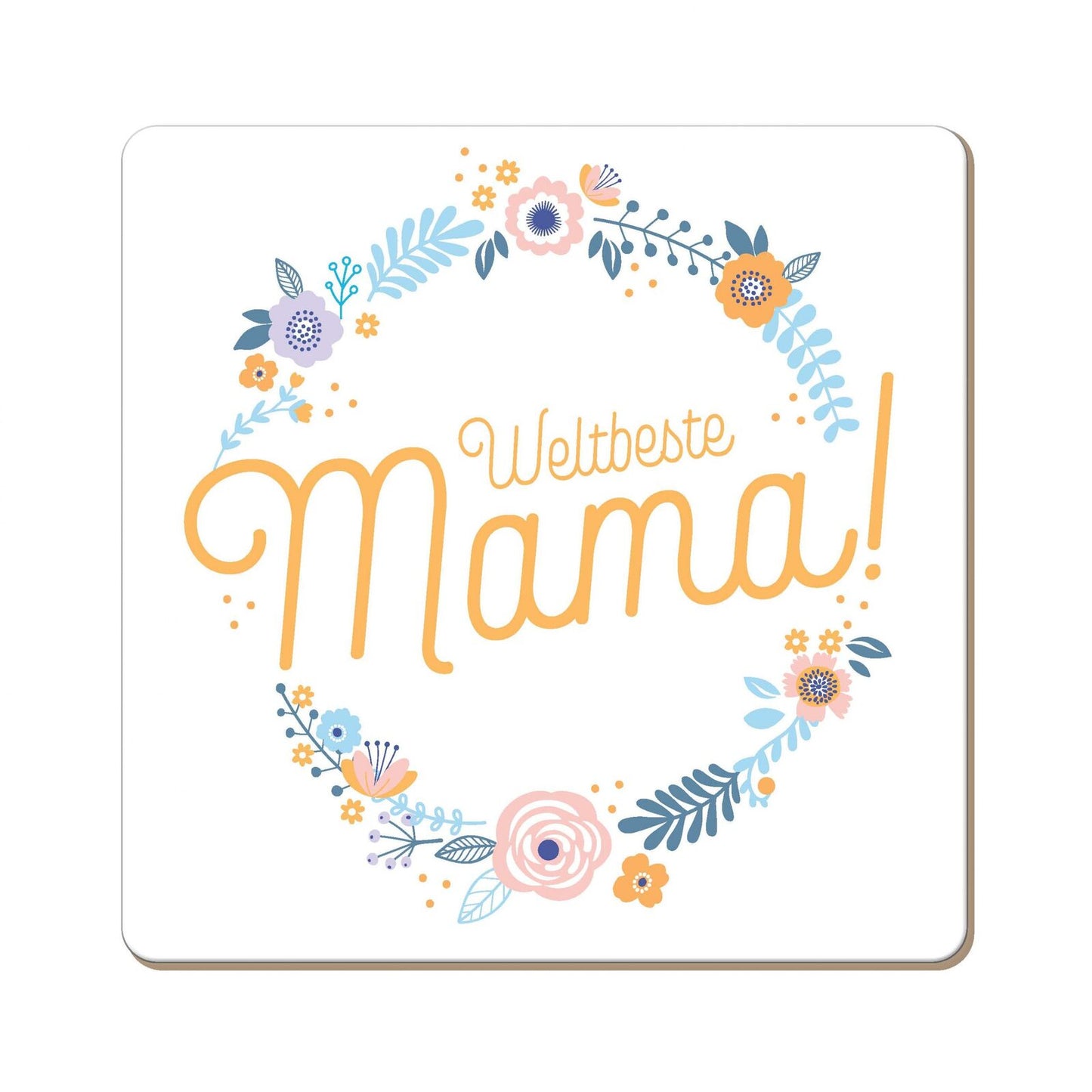 Grafik Werkstatt Korkuntersetzer - Weltbeste Mama
