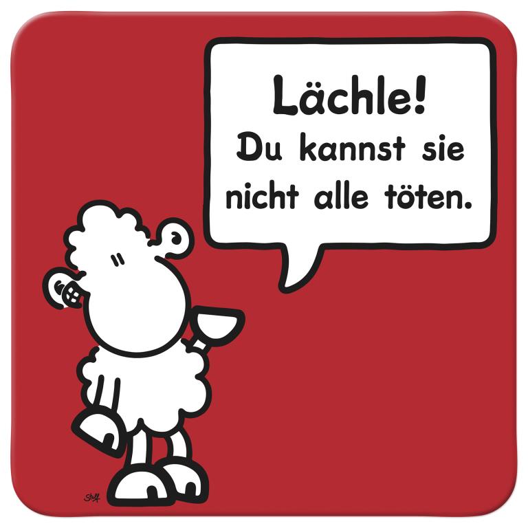 Sheepworld Untersetzer “Lächle!”