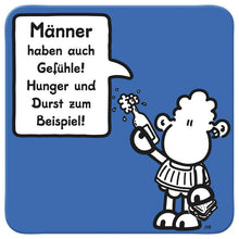 Sheepworld Untersetzer “Männer haben auch Gefühle!” Blau