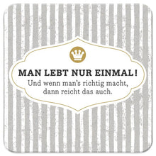Sheepworld Korkuntersetzer - Man lebt nur einmal