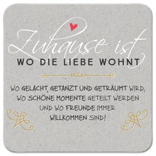 Sheepworld Untersetzer "Zuhause ist..."