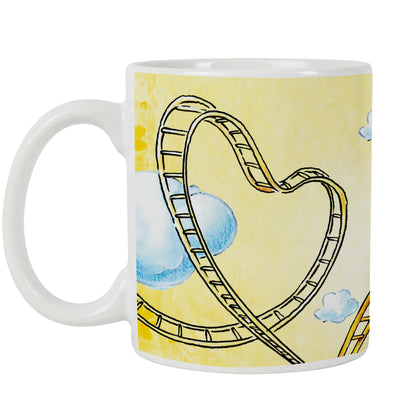 Diddl Tasse - Diddl & Diddlina in Achterbahn