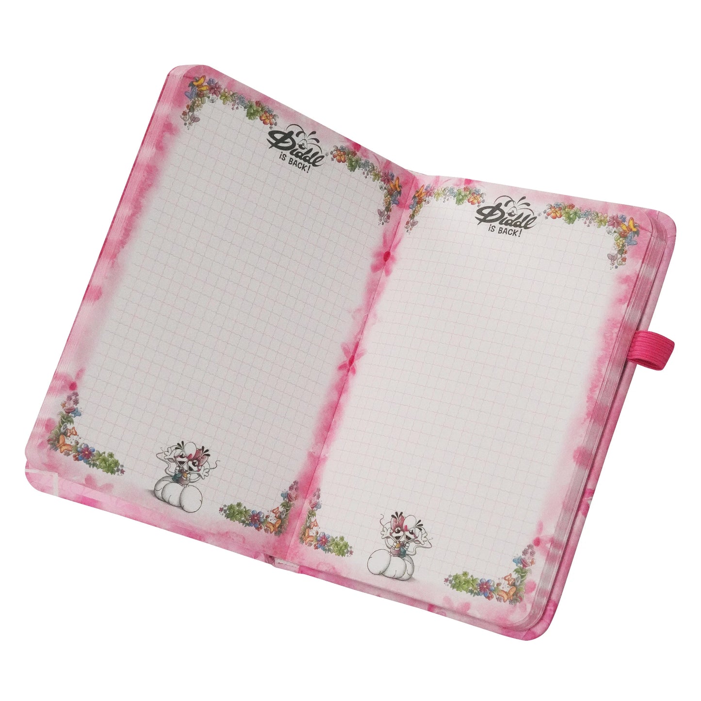 Diddl Notizbuch mit Stift, A6 - karierte Innenseiten