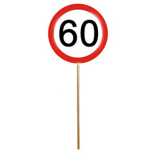 Mini-Schild auf Stab zum 60. Geburtstag