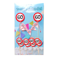 Torten-Deko-Set "60", 9-tlg.