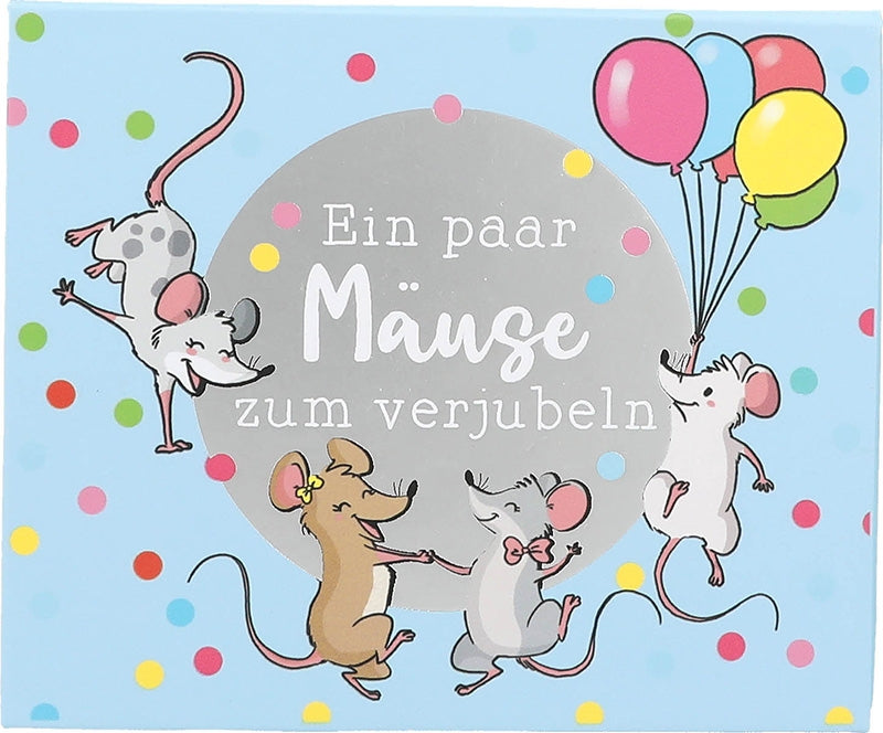Geschenkbox mit Musik "Ein paar Mäuse zum Verjubeln"