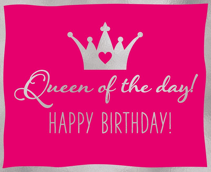 Geschenkbox mit Musik "Queen of the Day"