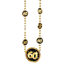 Partykette zum 60. Geburtstag in schwarz/gold