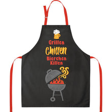 Grillschürze von Sheepworld "Grillen Chillen Bierchen Killen"