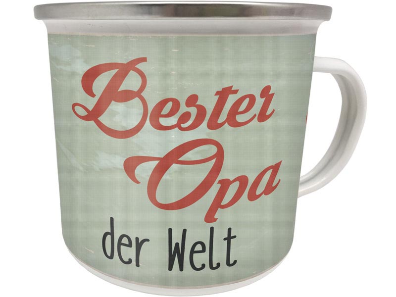 Emaillebecher "Bester Opa der Welt"