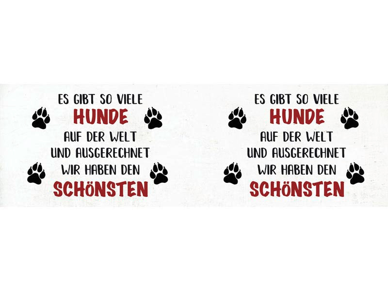 Emaillebecher "Es gibt so viele Hunde..."