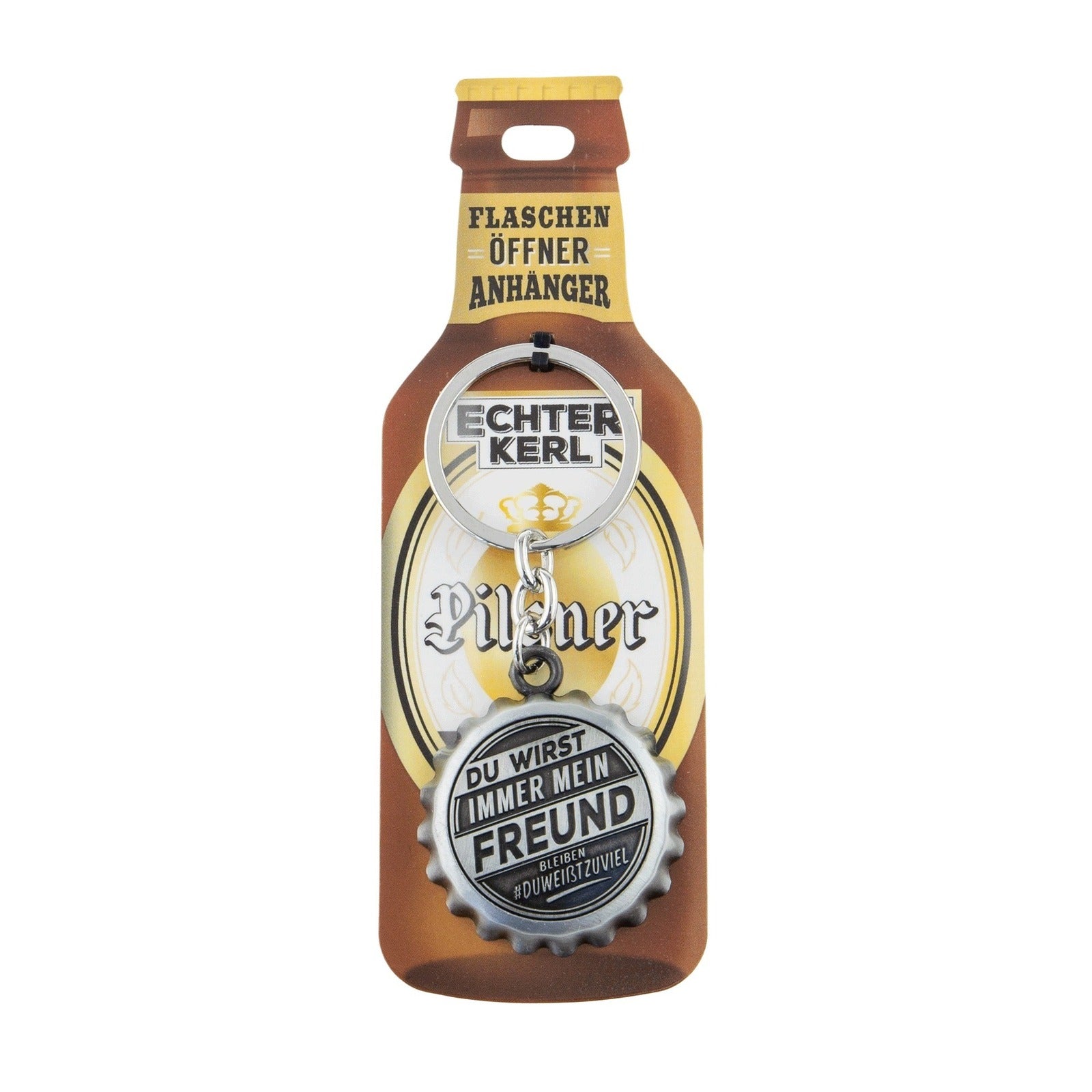Schlüsselanhänger mit Flaschenöffner - Freund