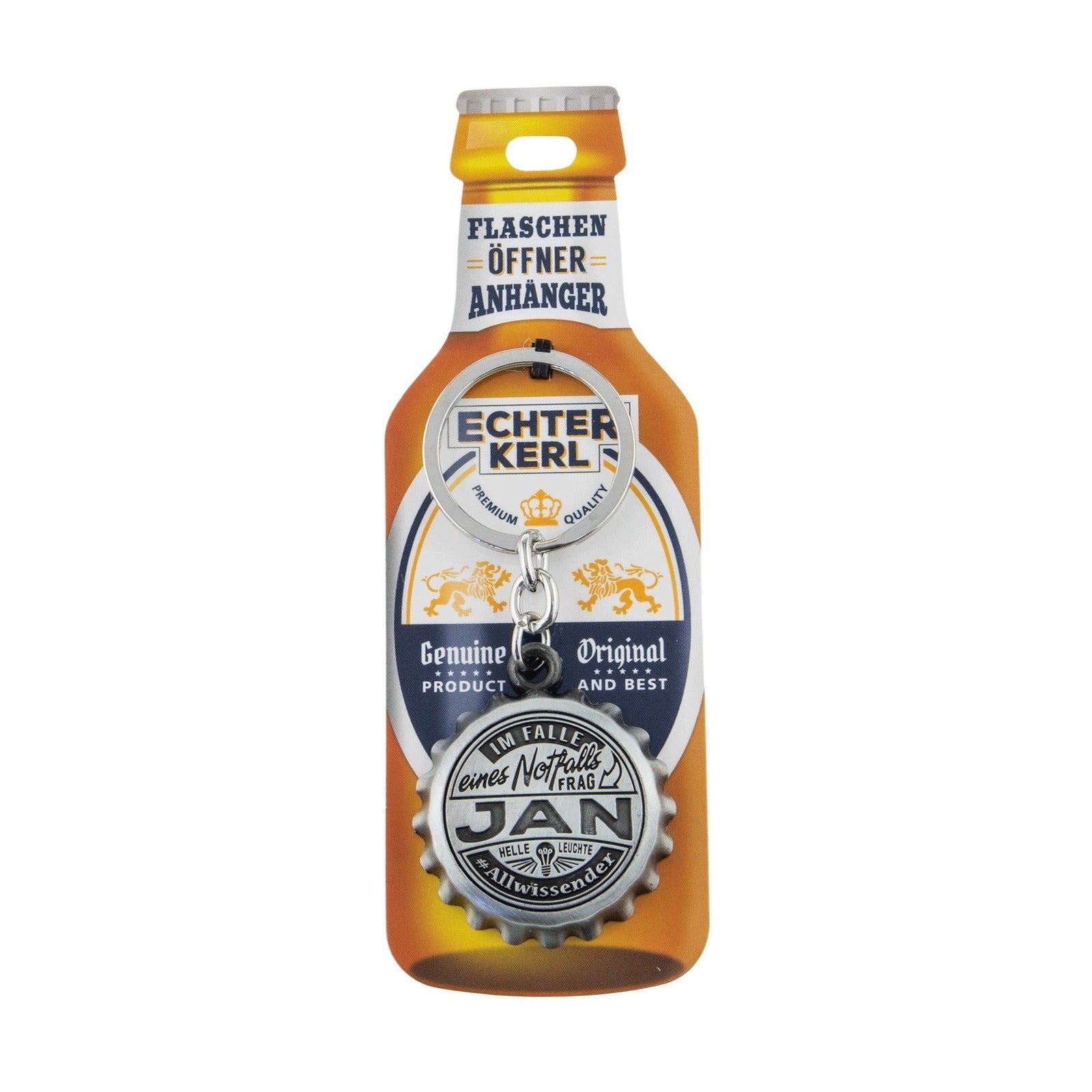 Schlüsselanhänger mit Flaschenöffner - Jan