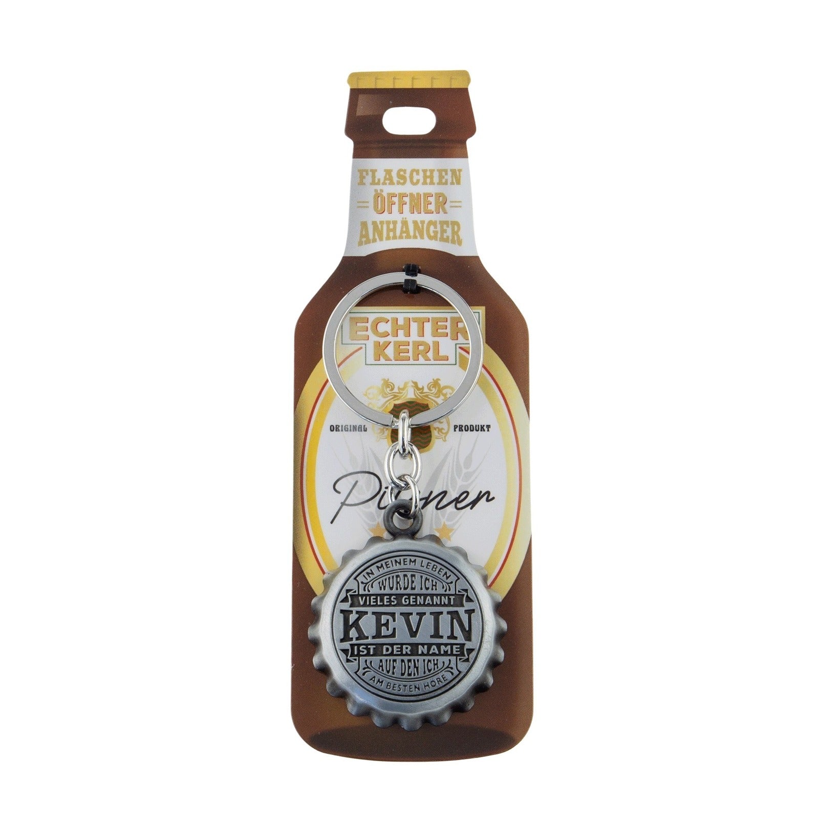 Schlüsselanhänger mit Flaschenöffner - Kevin