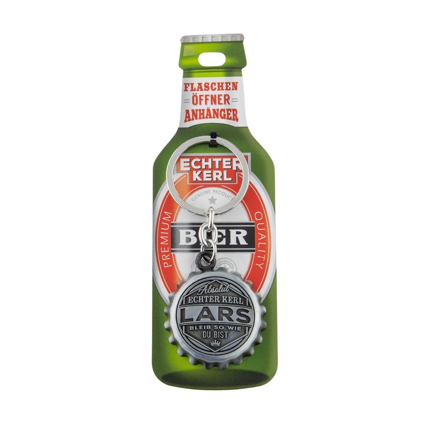 Schlüsselanhänger mit Flaschenöffner - Lars
